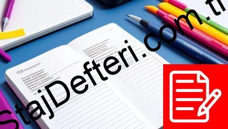 Grafik Tasarım Staj Defteri Örneği