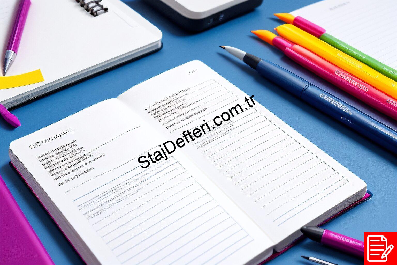 Grafik Tasarım Staj Defteri Örneği
