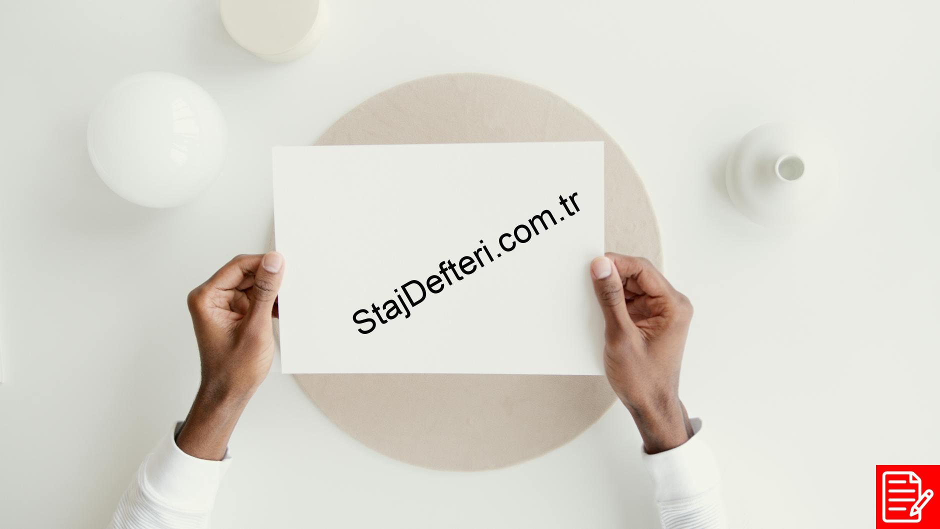 Staj Defteri Sayfası