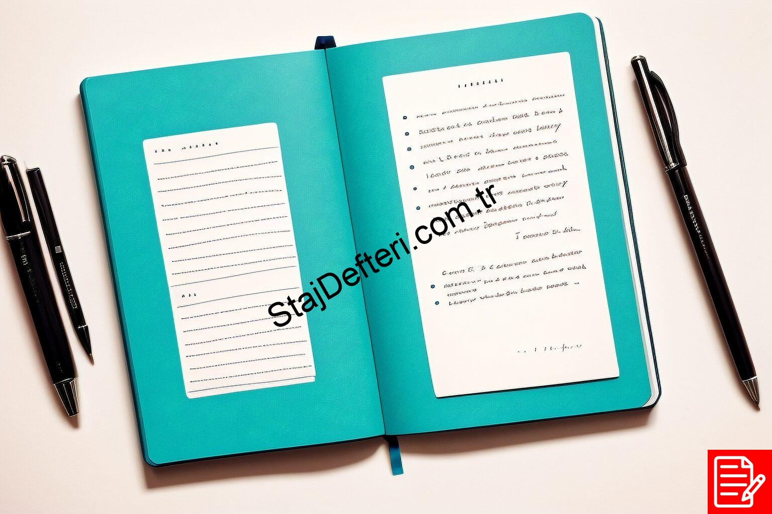 Üniversite Staj Defteri Örneği