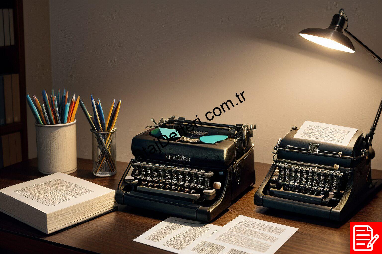 Matbaa Staj Defteri Örneği