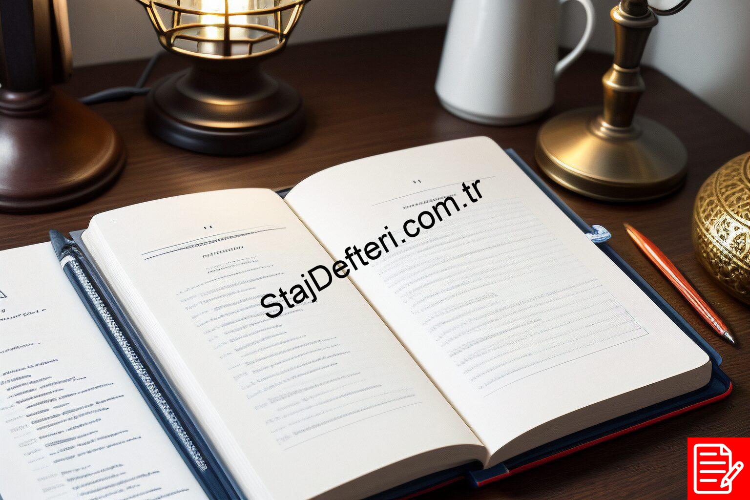 Oryantasyon Staj Defteri Örneği