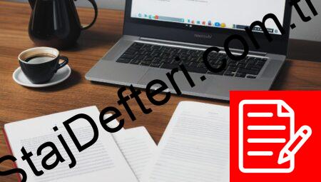 Trakya Üniversitesi Staj Defteri Örneği