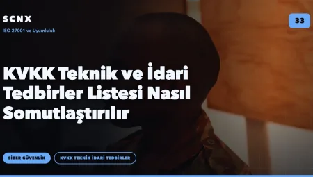 KVKK Teknik ve İdari Tedbirler Listesi Nasıl Somutlaştırılır