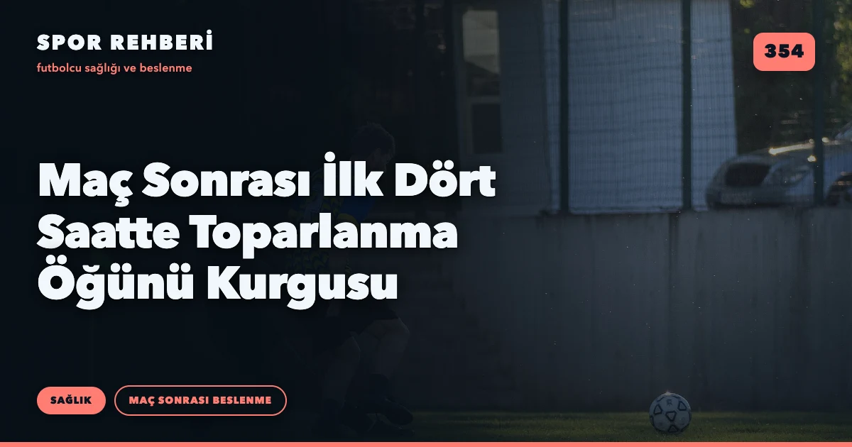 Maç Sonrası İlk Dört Saatte Toparlanma Öğünü Kurgusu